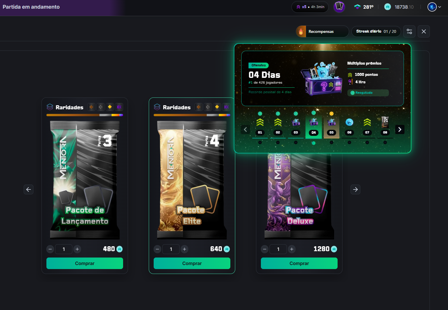 Novas Perks chegaram ao Hub